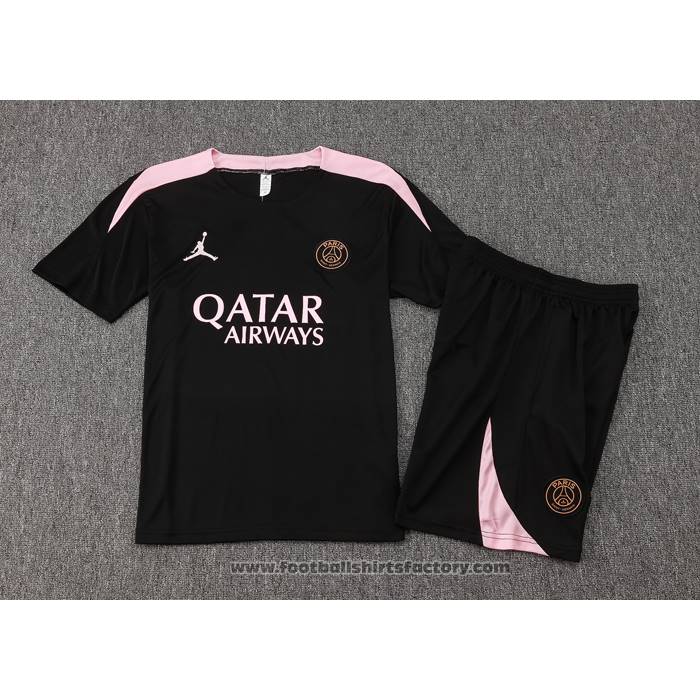 Tracksuit Paris Saint-Germain Jordan Short Sleeve 2024-2025 Black - Shorts